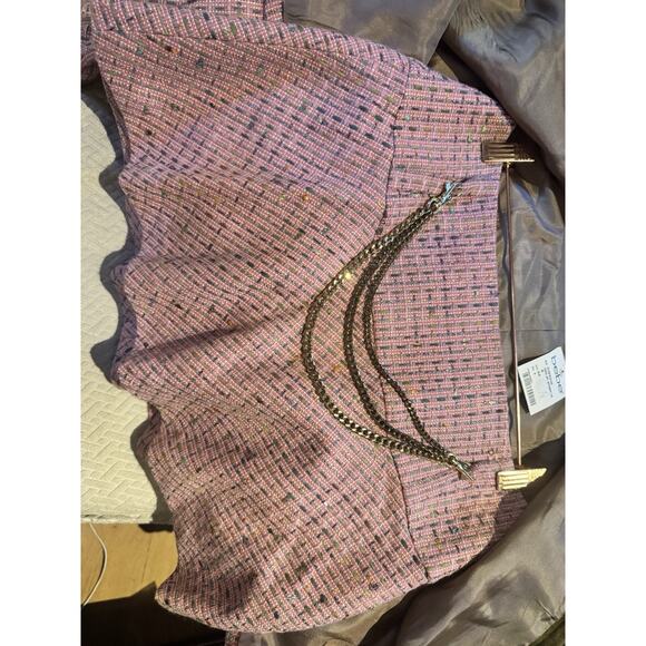 Vintage Bebe 90’s Suit W/ Original Tags , Real Suede Trimmed Tweed Size 6 - Picture 6 of 6